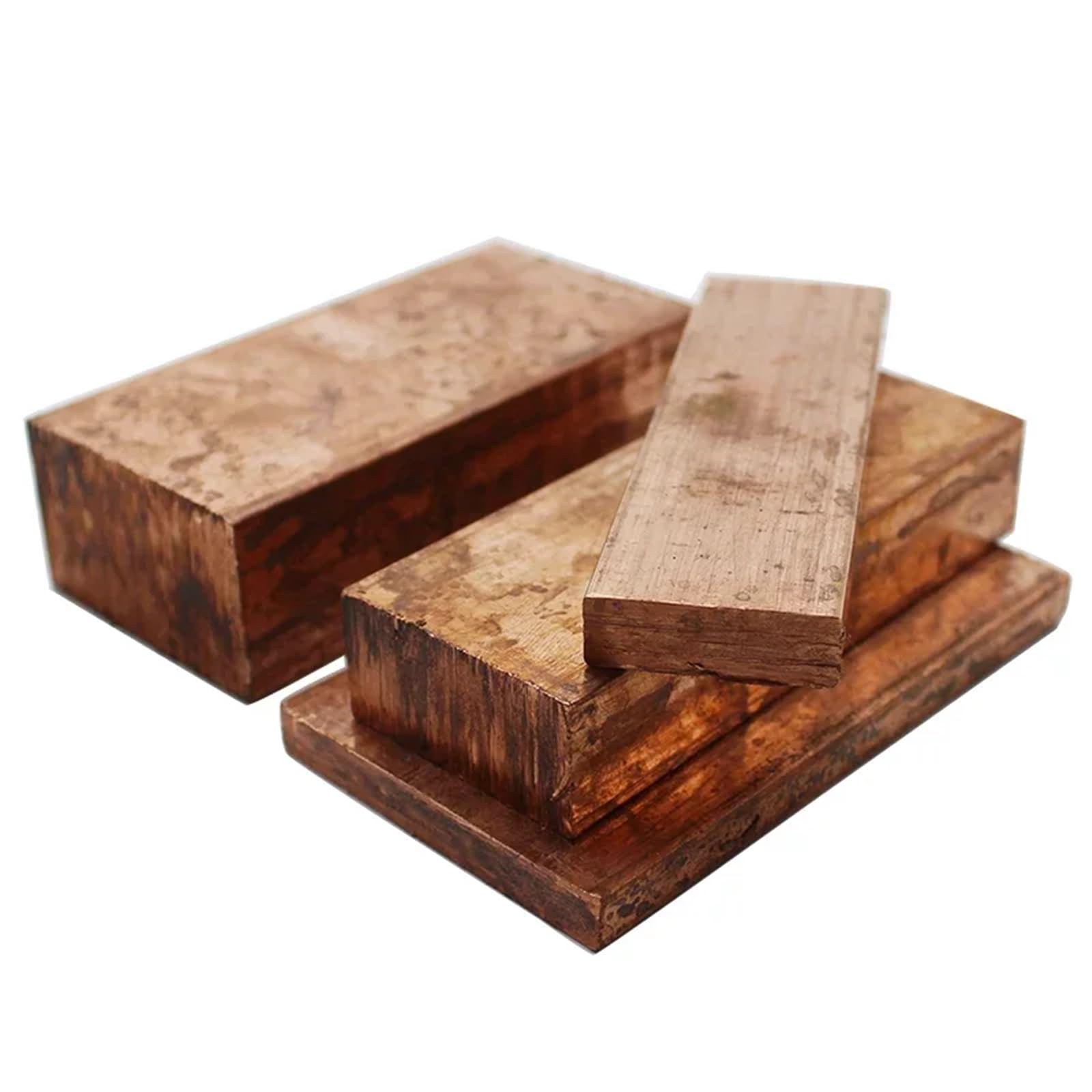 Barras planas de cobre, placas, tiras, láminas, varillas, varios tamaños Adecuado para joyería y manualidades(Length 500mm 1pc,2x55mm)