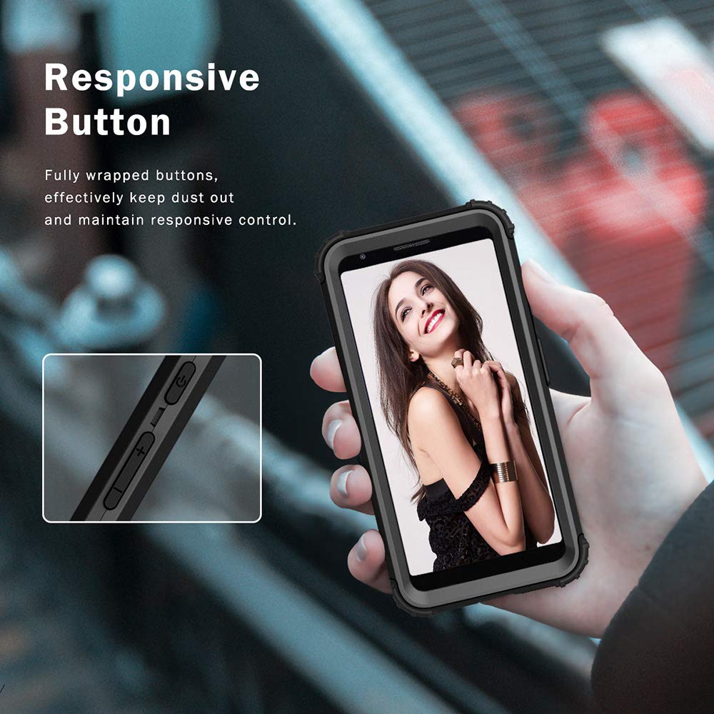 Phone Case for Google Pixel 3a XL Hard Cover Shockproof Soft Silicone Bumper Hybrid Three Layer Heavy Duty Protective Cell Accessories Pixel3aXL Pixle 3aXL A3 Pixel3a LX Cases Women Men Black