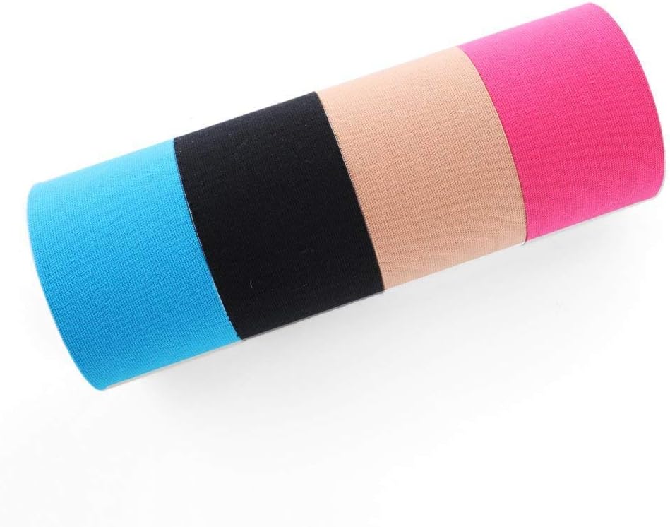 Exclusive Discount 50% Price FITOP Uncut Kinesiology Tape 4 Sports Tape (Pink, Blue, Black, Beige)