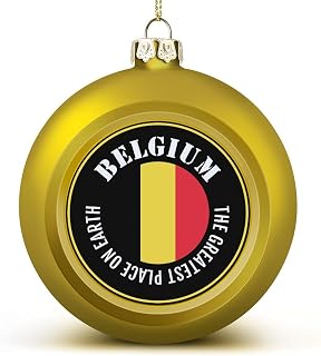 The Greatest Place On Earth Belize Christmas Ball Ornament Belize Flag Christmas Tree Pendant Hanging Seasonal Holiday Decoration for Home Farmhouse Christmas Decor