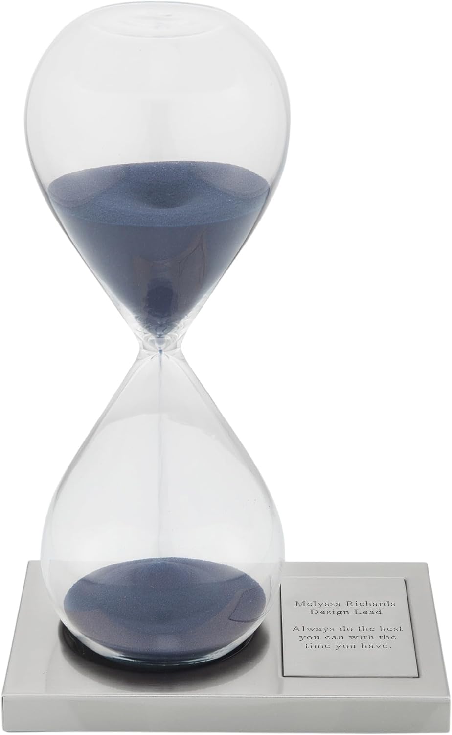 THINGS REMEMBERED Engraved Navy Hour Glass Timer (Free Customization)