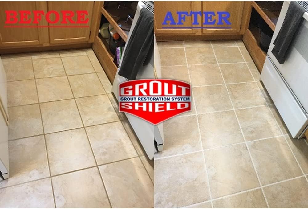 Standard Dove Gray Grout Restoration Kit with Brush and Cloth