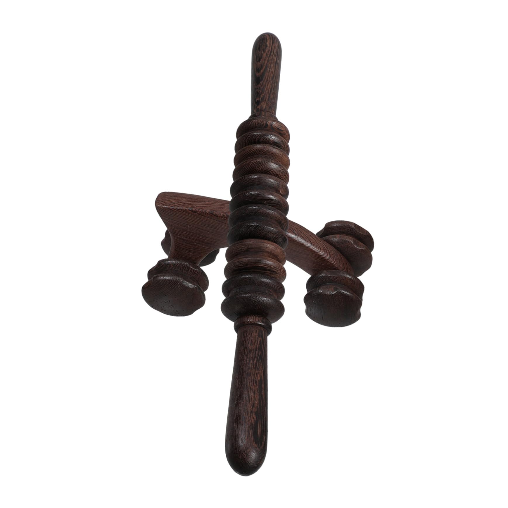 Holz Massage Roller 2 Stück für Rücken und Verspannungen aus Hühnerflügelholz