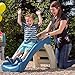 Step2 Play & Fold Junior Slide, Kids Indoor/Outdoor Play Slide, Backyard Playground Set, Easy Grip, Wide Ladder, Outside Jungle Gym, For Toddlers 1.5-4 Years Old
