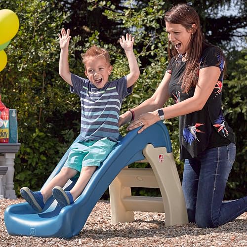 Step2 Play & Fold Junior Slide, Kids Indoor/Outdoor Play Slide, Backyard Playground Set, Easy Grip, Wide Ladder, Outside Jungle Gym, For Toddlers 1.5-4 Years Old by Step2 - Image 6