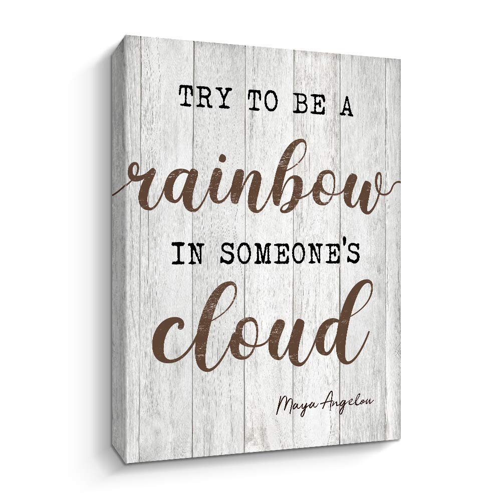 Maya Angelou Quotes Wall Art Motivational Canvas Print Home Office