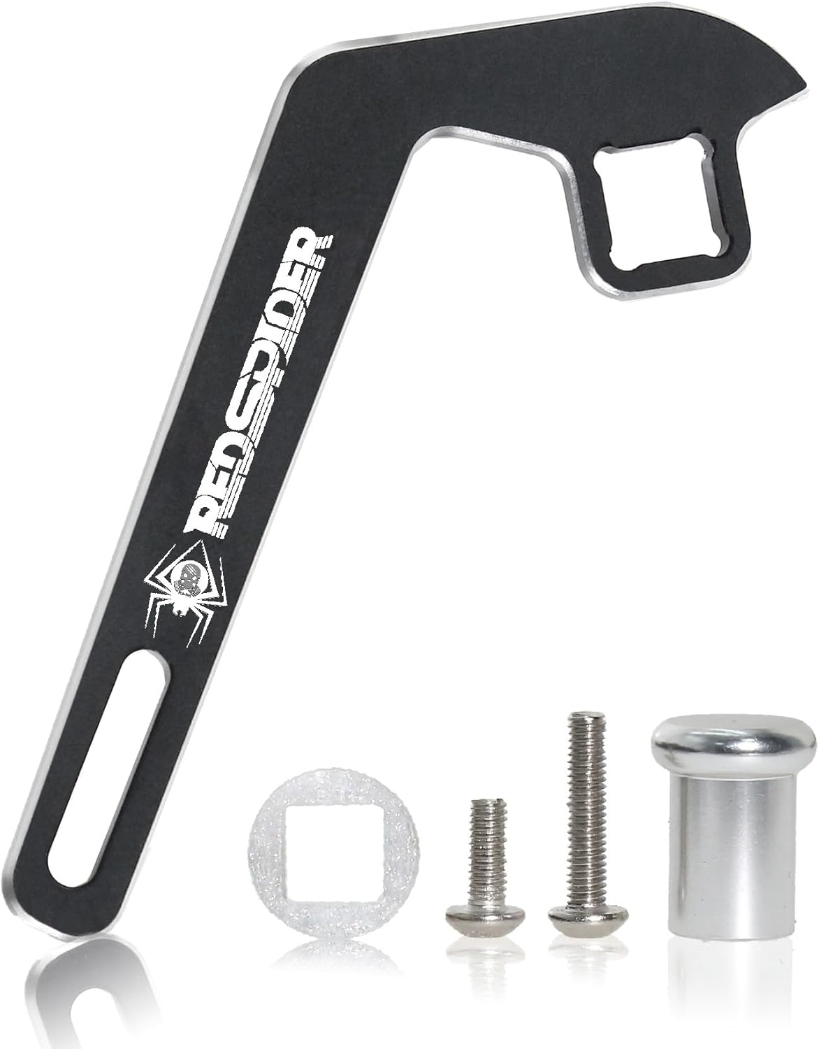 1/10 RC Crawler Car TRX-4 Aluminum Transmitter Steering Wheel Trigger One-Handed Control Adapter Upgrade Parts for 1:10 Scale Crawler Car Traxxas TQi Transmitter TRX4 TRX6 TRX-4M (Black)
