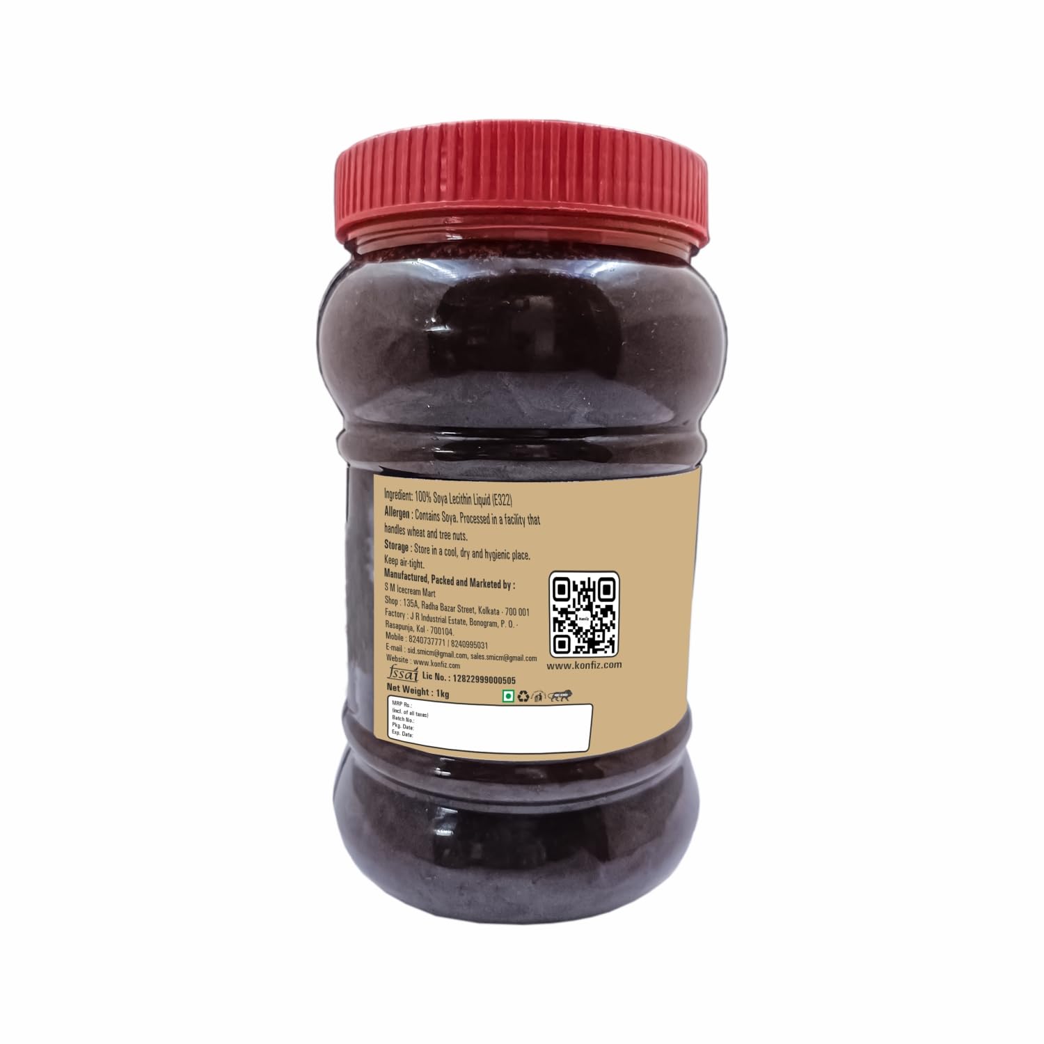 KONFIZ Soy Lecithin Liquid – 1kg | Natural Food Emulsifier, Stabilizer & Thickener for Baking, Chocolates, Confectionery, and Desserts - Image 3 thumbnail