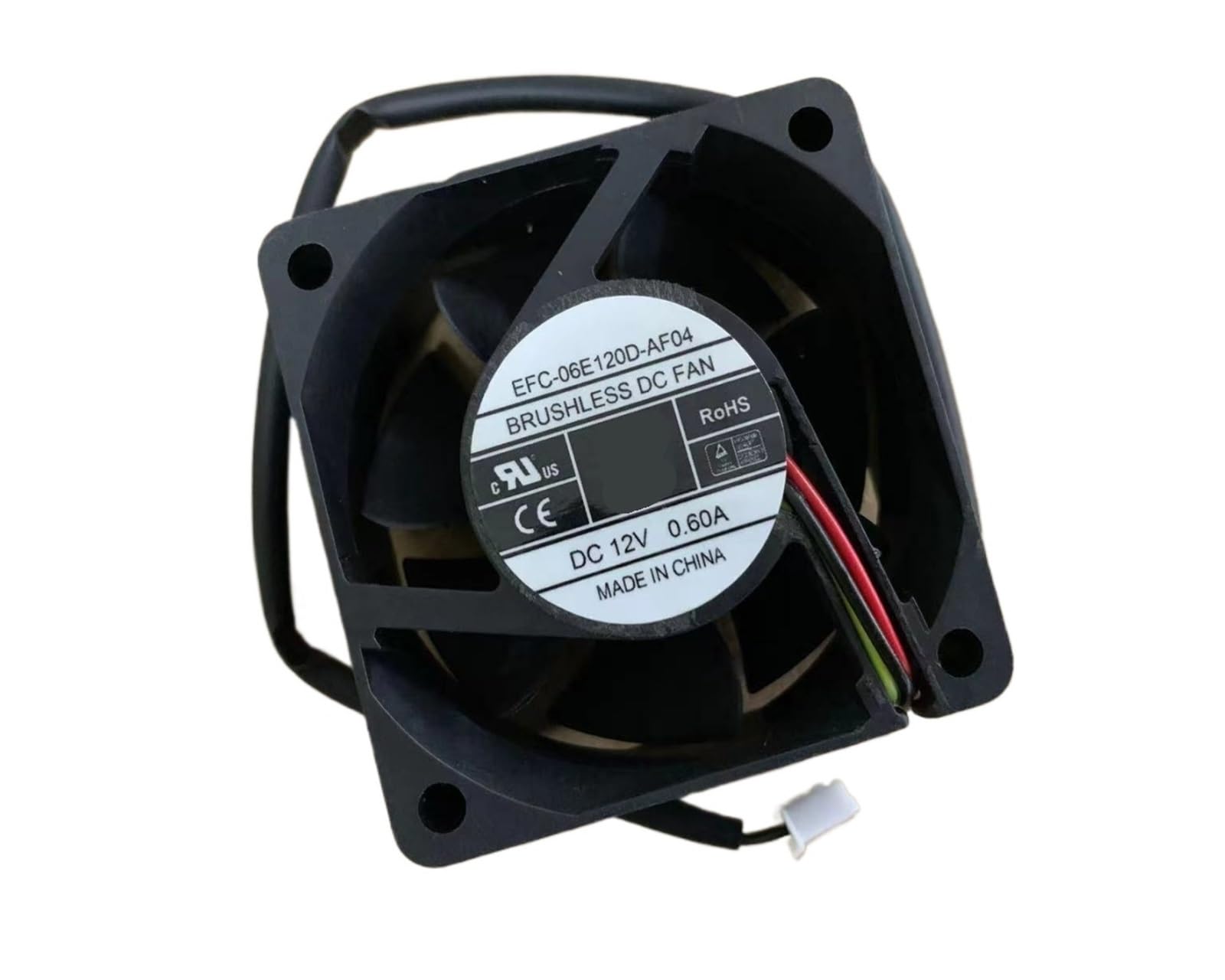 PEQYUACTE EFC-06E12D-AF04 6025 12V 0.60A 6CM 3-Wire Cooling Fan