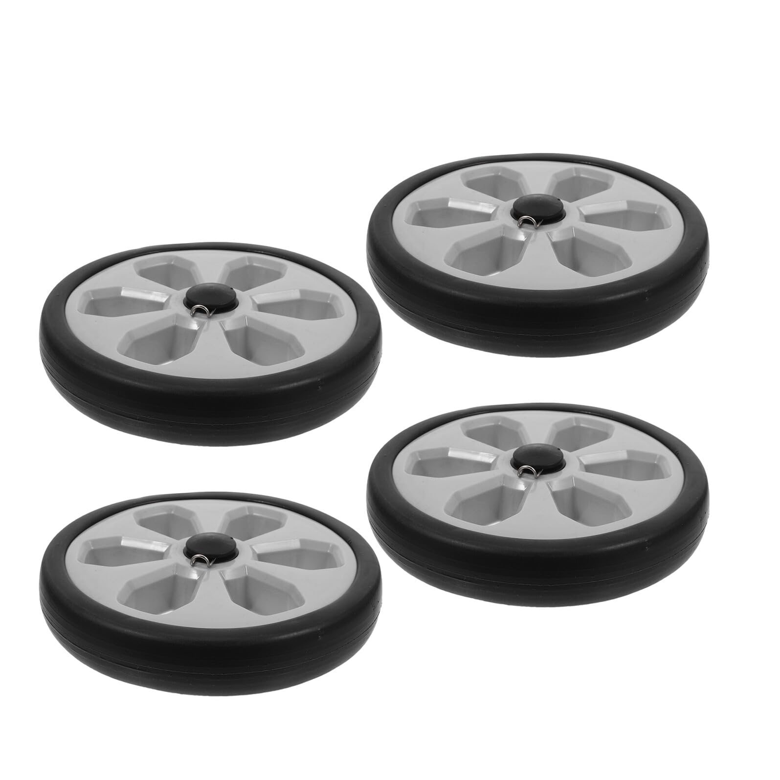GYRAZXS 4PCS Heavy Duty Replacement Casters Wheels for Grocery Cart Trolley - Swivel Design Ideal for Supermarket & Home Use - Durable Shopping Cart Repair Parts