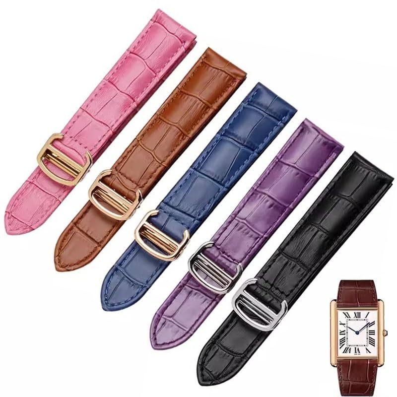 Cinturino In Pelle Per Orologio Cartier Tank Solo Fashion Bracelet