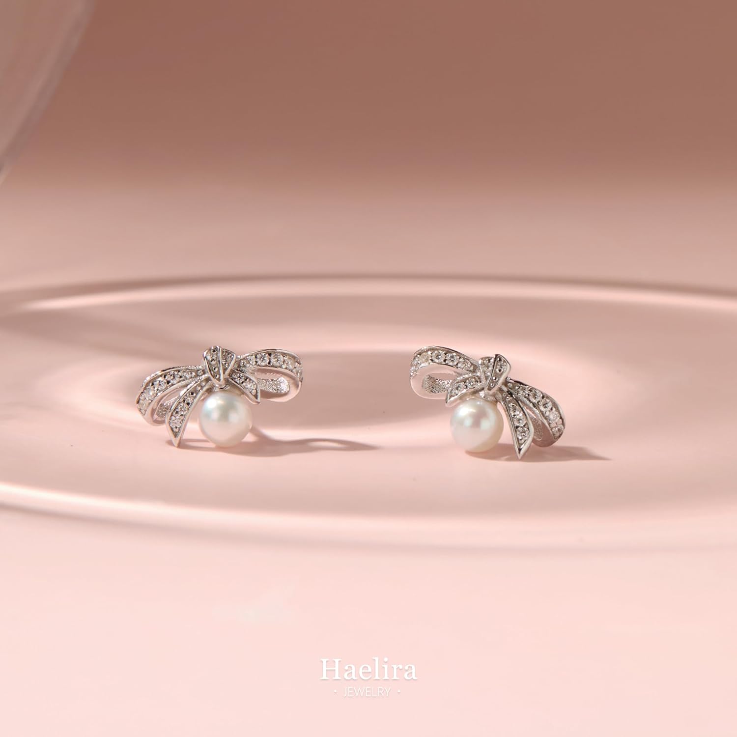 S925 Sterling Silver Pearl Earrings for Women, Freshwater Cultured Dainty Pearl Earrings, with Embedded 3A Cubic Zirconia, Dainty Minimalist Non Tarnish Perfect Jewelry Gift for Women Gift Box included - Image 8