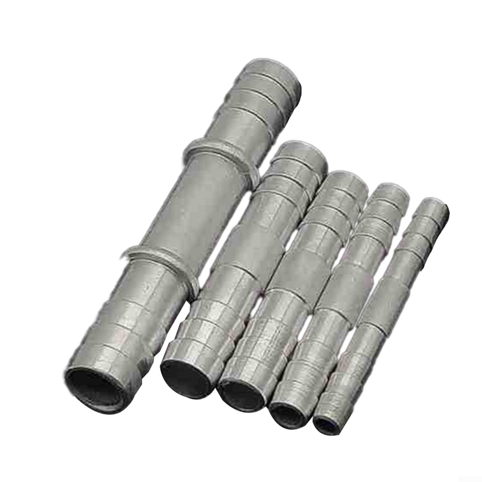 5-teiliges Aluminium-A/C-Schlauch-Verbinder-Set, mit geradem Barb-Steckanschluss für 8 mm, 11 mm, 13 mm, 16 mm und 17 mm Schläuche