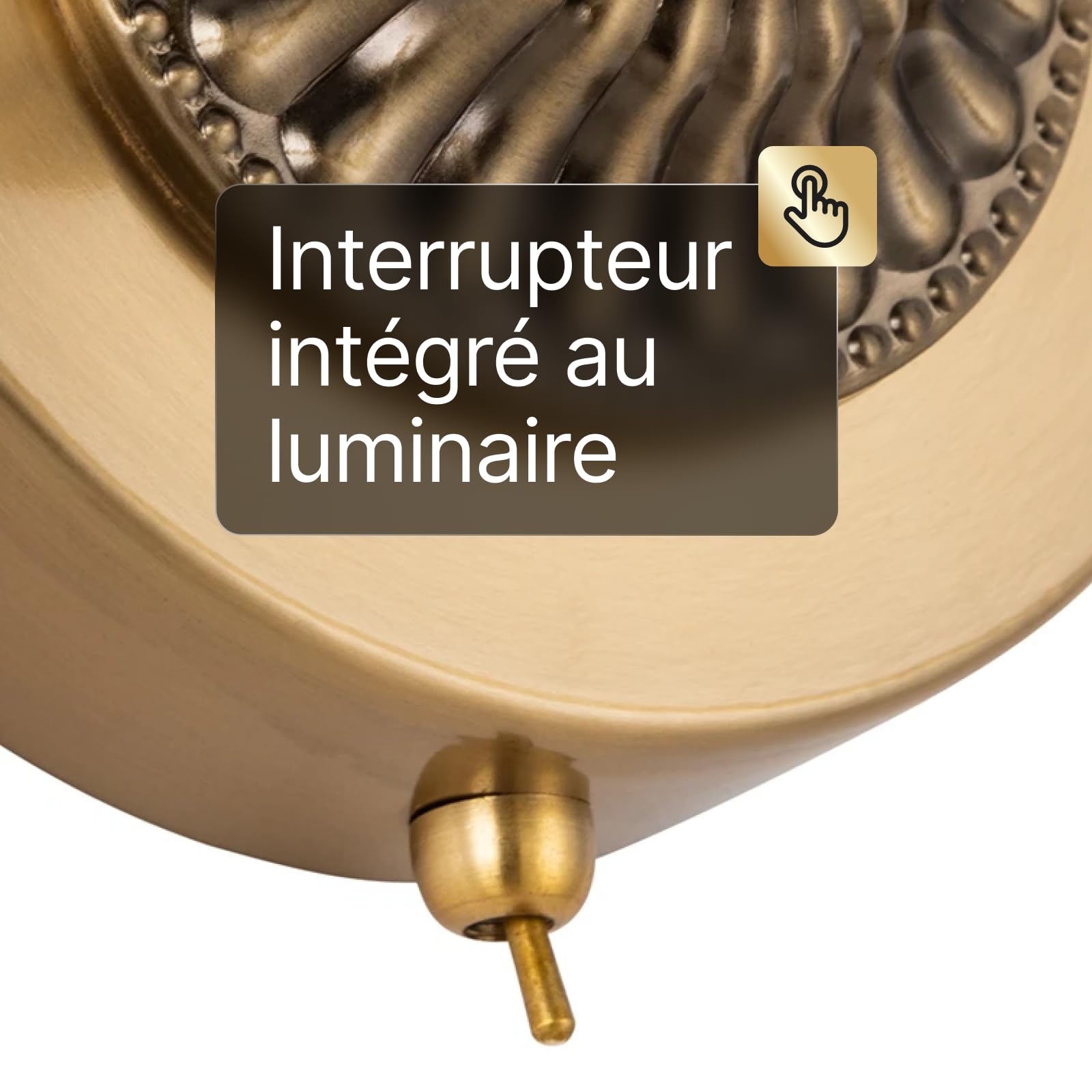 ARTE LAMP Applique murale d'intérieur – lampe LED pour tableau – pour la maison - avec câble et prise pour réseau