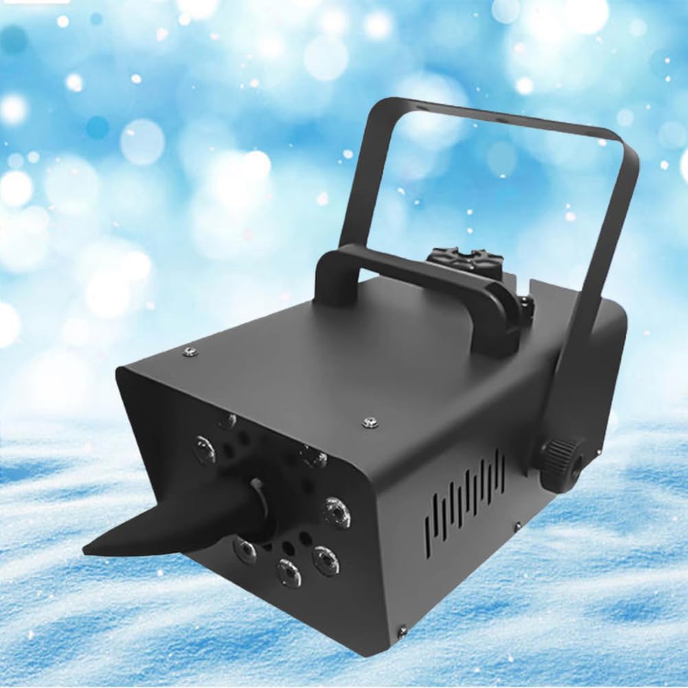 Artificial Snow Machine with LED Lights, 600W Professional Artificial Snowflake Machine with Remote Controlled, Stage Snow Maker Machine for DJ Parties, Christmas, Parties