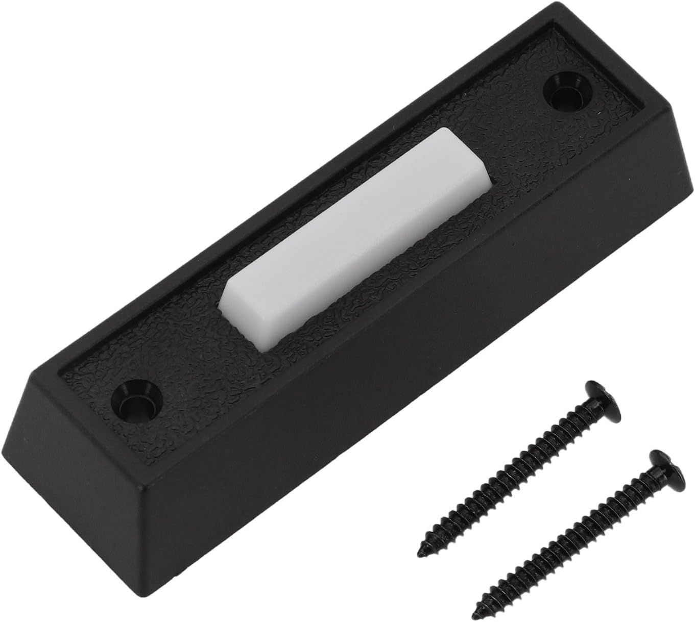 Lighted Wired Doorbell Button withIndicator, Wall Mount Push Button for Home Entry, Low Light Visibility, Easy Installation, Black