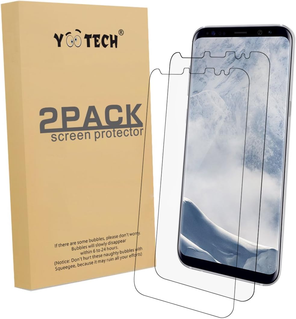 Galaxy S8 Screen Protector [2-Pack][Not Glass], Yootech Galaxy S8 Wet Applied Screen Protector Bubble-Free for Samsung Galaxy S8 (2017)
