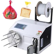Automatic Twist Tie Machine,Food Twist Tying Machine,Cable Tie Diameter 5-30mm,with LCD HD Control Panel and Bundling Wire Bundling Winding,for Snack Packaging B