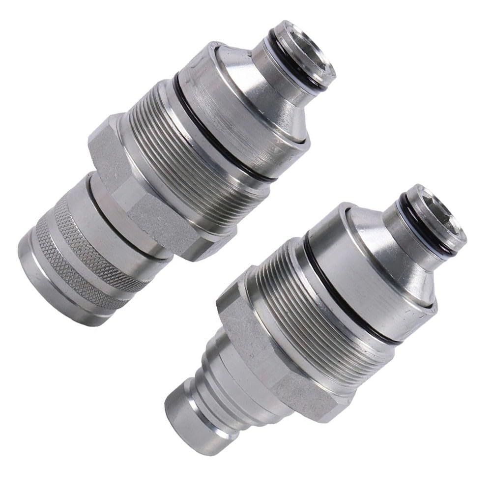 Kit accoppiatore piatto AT406474 AT406475 per Bobcat 318E 319E 320E 323E 326E 328E 329E 332E, connettori rapidi idraulici in acciaio