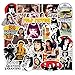 American Drama Pulp Fiction Pulp Fiction Lot de 50 autocollants imperméables amovibles pour bagages, skateboard, réfrigérateur