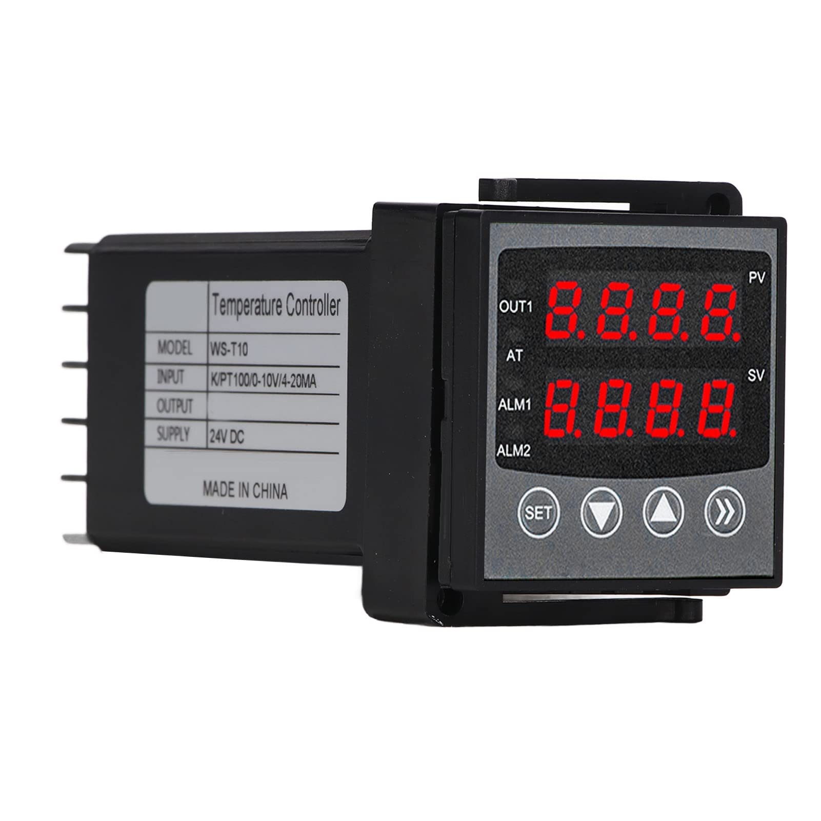 Controlador de Temperatura PID Termostato Inteligente de Pantalla Dual de Alta Precisión para Aplicaciones de Impresión y Procesamiento de Alimentos 44x44x100 Mm