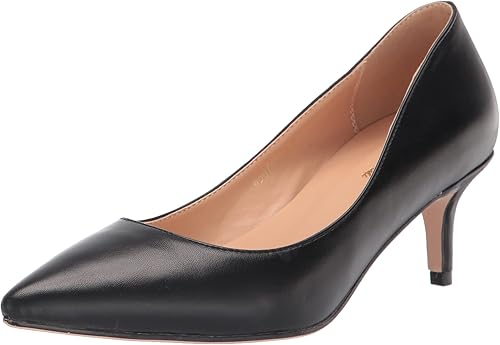 Valerie - Zapatos de tacón de aguja de 2.5 pulgadas en piel vegana, cómodos y puntiagudos, para mujer y con punta puntiaguda, hechos a mano a la