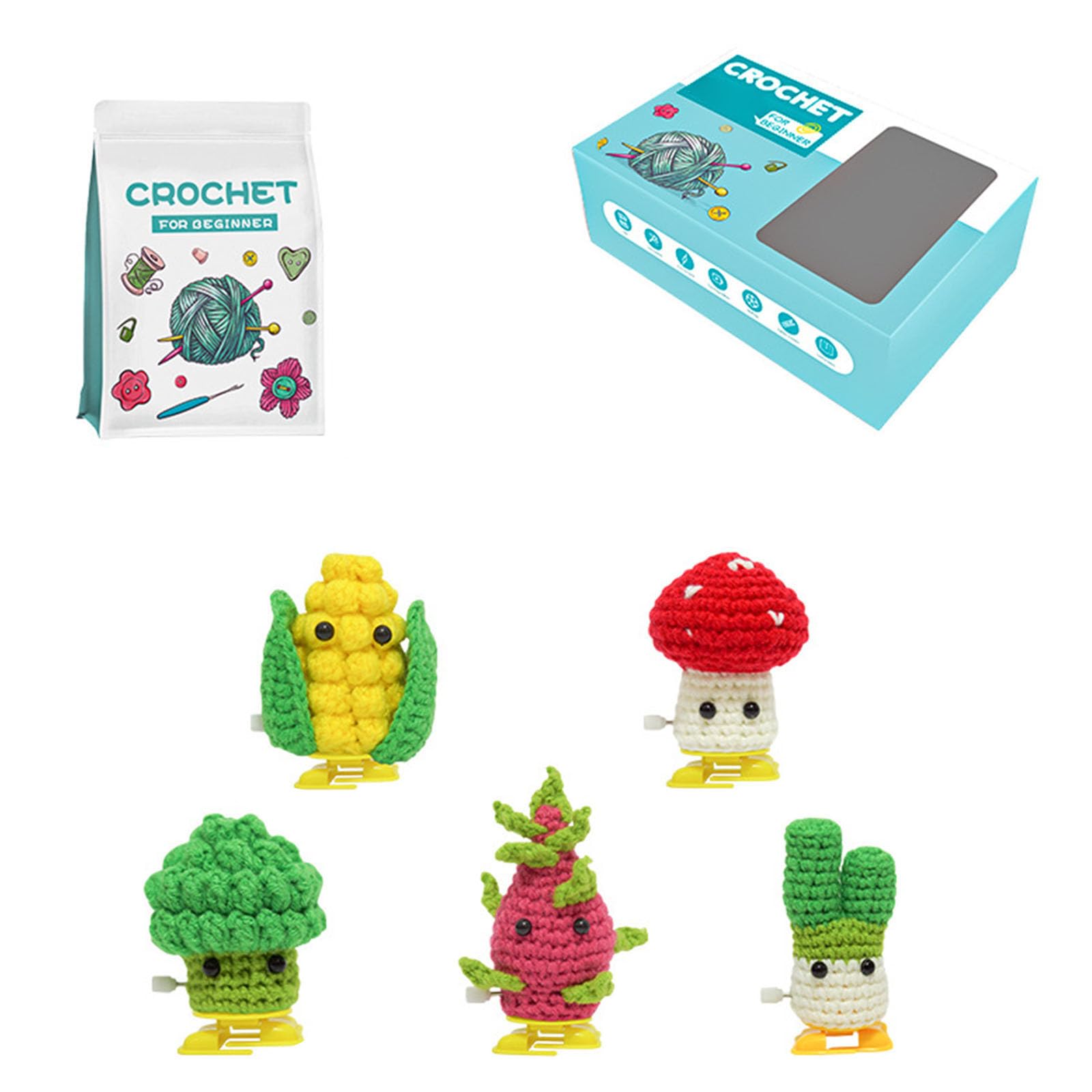Tfaoys K Flower Plant Set For Adult Beginner With Instruction Crochet Potted Plant Supplies With Nitting Tool Crochet Hoo And Yarn Set