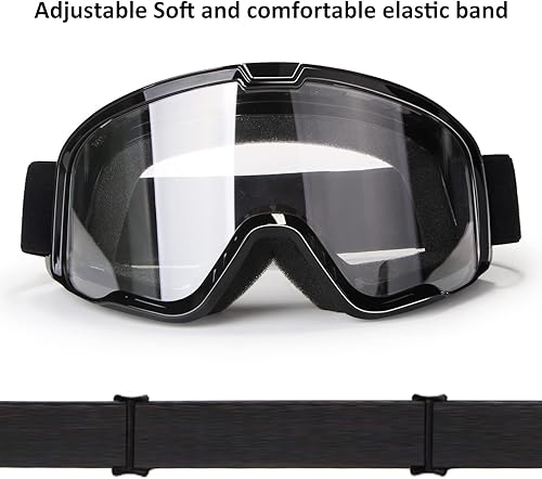 Miniatura 5 de Gafas de motocicleta para hombres y mujeres, gafas de motocross, de ATV, gafas para montar, gafas de deportes de potencia, gafas para todoterreno