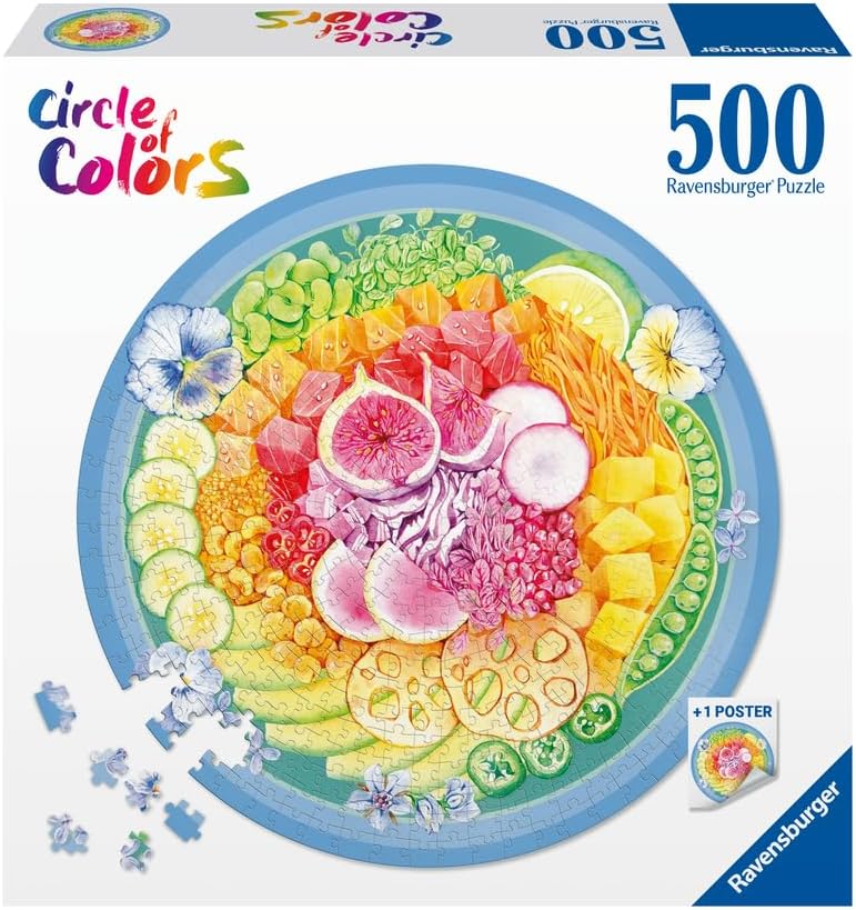 Ravensburger Puzzle 17351 Circle of Colors-Poke bowl500p, Yellow