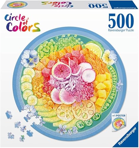 Miniatura 2 de Ravensburger Círculo de colores Poke Bowl - Rompecabezas de 500 piezas para adultos - 17351 - Cada pieza es única, la tecnología Softclick significa