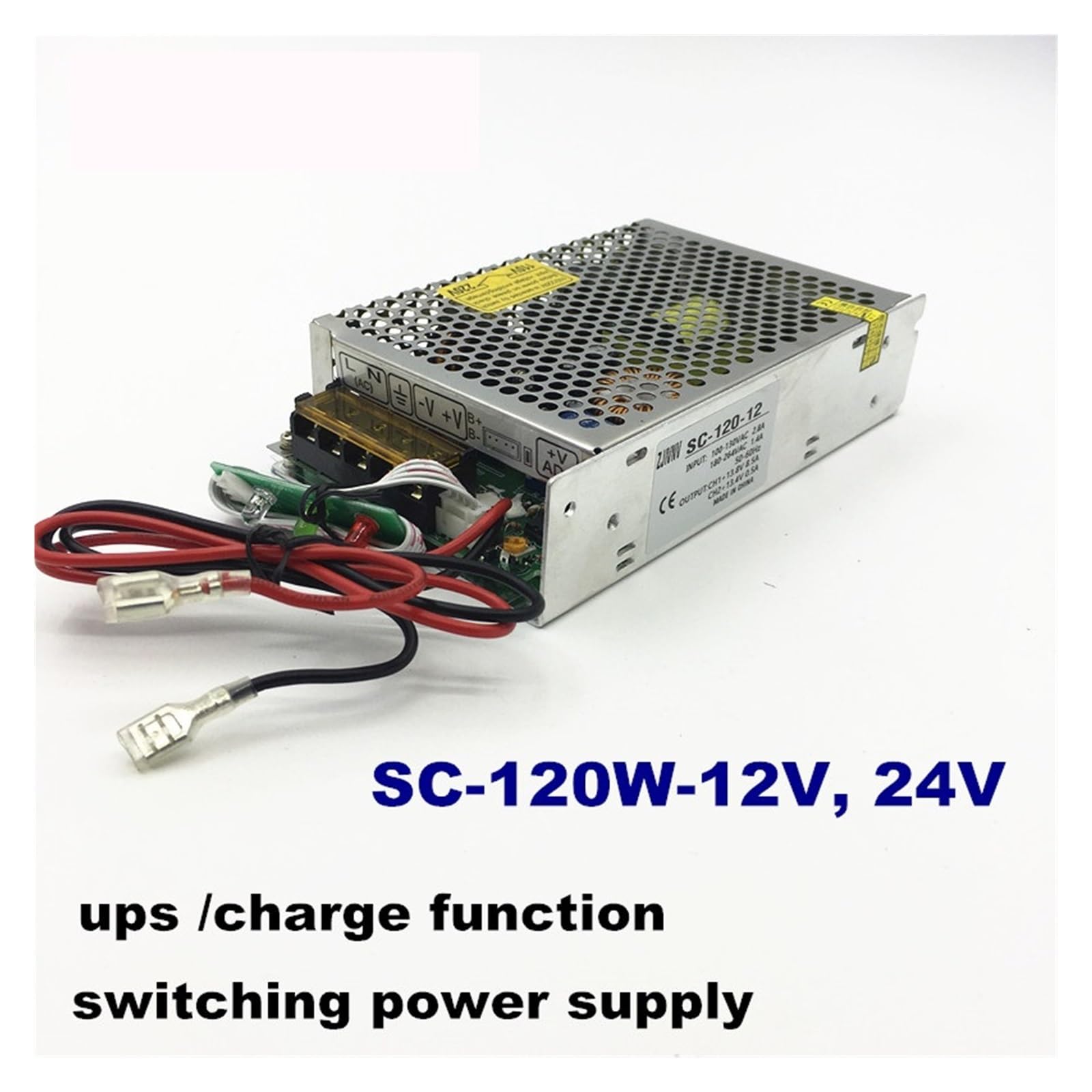 Uniwersalny regulowany zasilacz impulsowy DC Zasilacz impulsowy 120 W 12 V 24 V z funkcją UPS/ładowania Ac na Dc 12 V 24 V DC Ładowarka SC-120W-12 V 24 V(SC-120-24V)