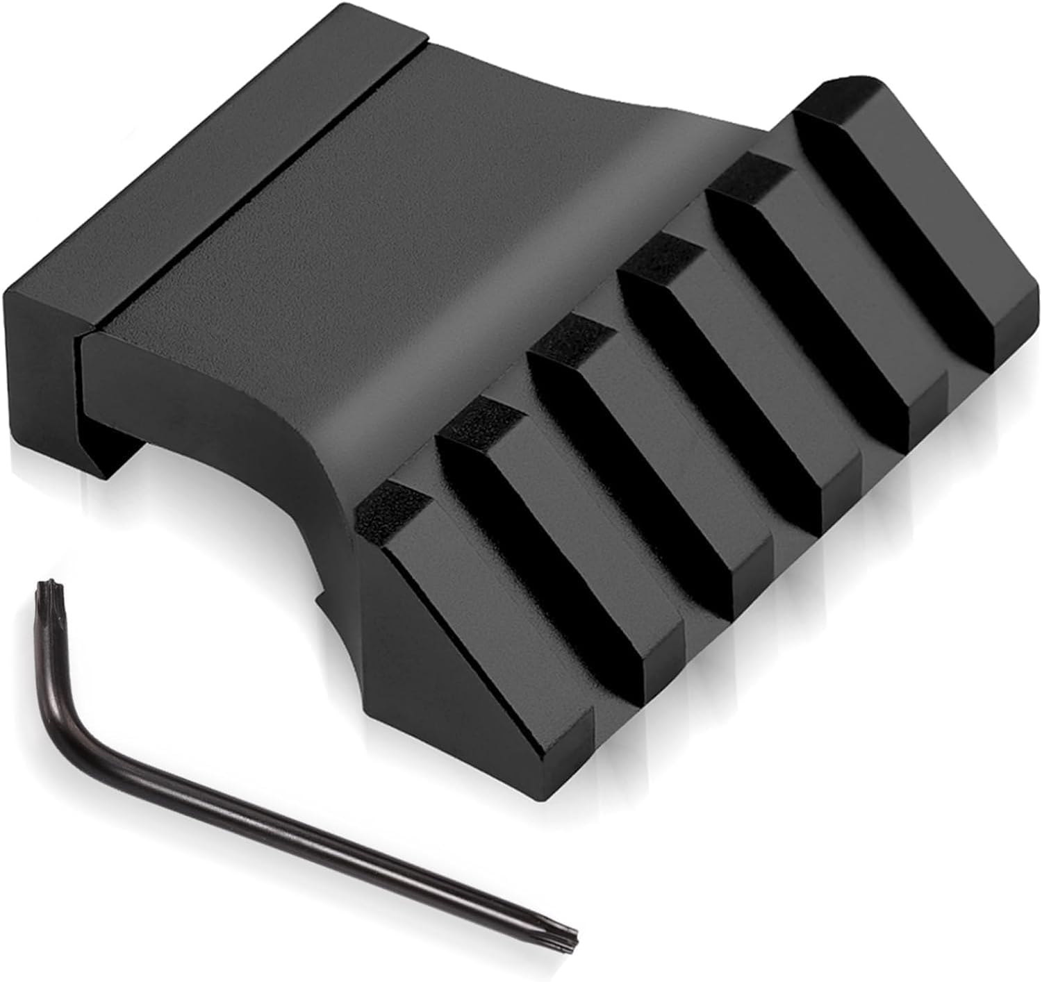 Picatinny Offset Rail Mounts, 45 Degree Picatinny Offset Aluminum Rail Low Profile Mount for lashlight Laser Sights Optics