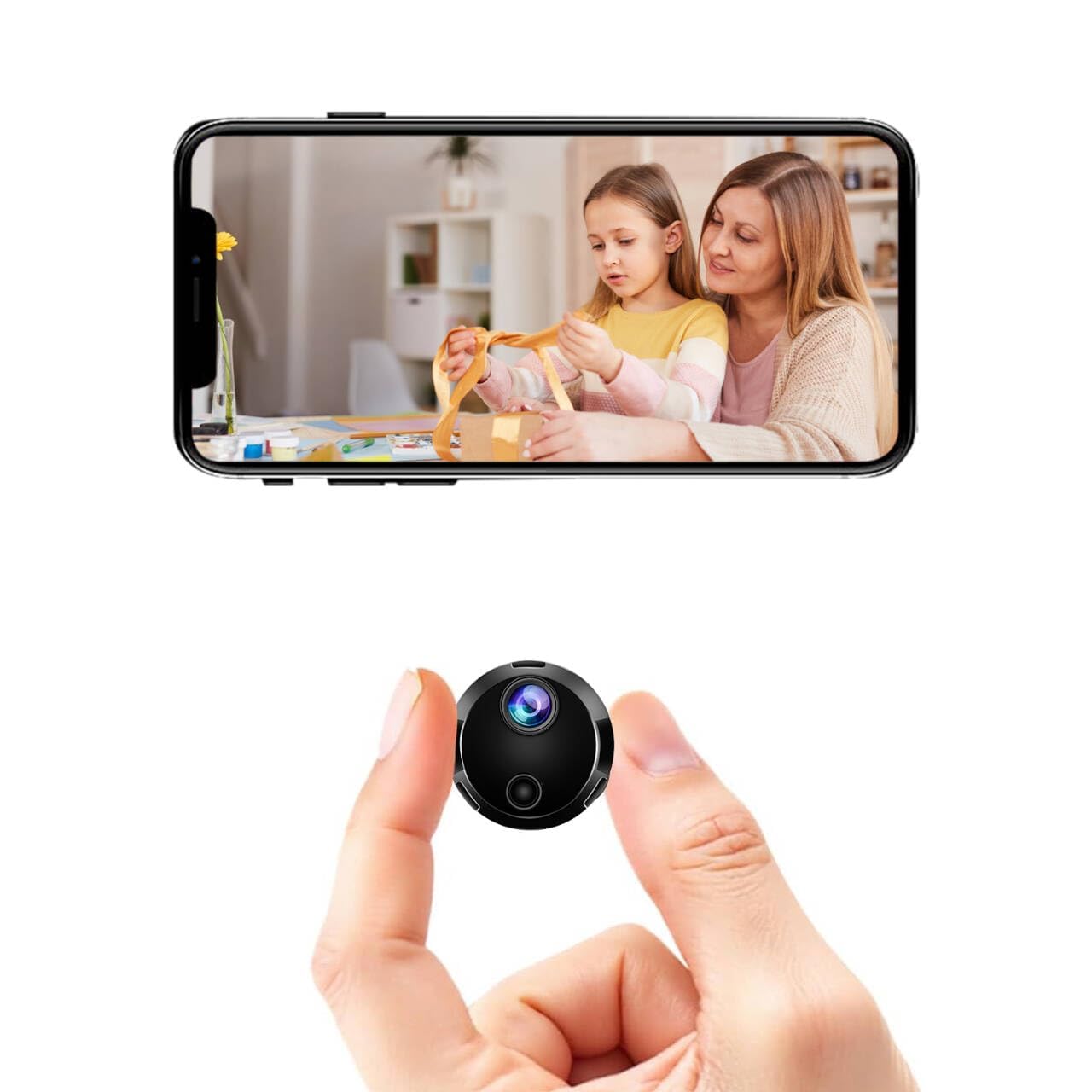 2K HD WiFi Security Camera -Hidden Cameras - Spy Cam-Indoor Nanny Cam -WiFi Camera - Surveillance Cameras with
