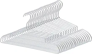 Aluminum Metal Hangers ,20 Pack Strong Heavy Duty Hanger for Shirt,Coat Suit,Lightweight Ultra Thin Space Saving Hangers