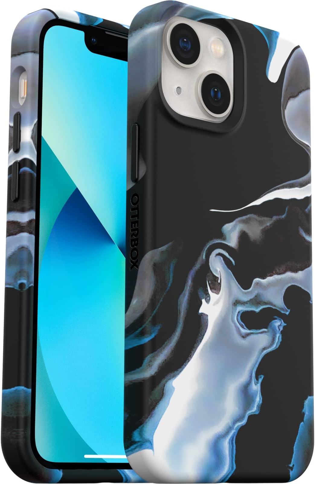 Ultra-Slim iPhone 13 Mini Figura Series Case, Made for Apple MagSafe, Artistic Protective Phone Case with Soft-Touch Material for Comfort (Mercury Graphic)