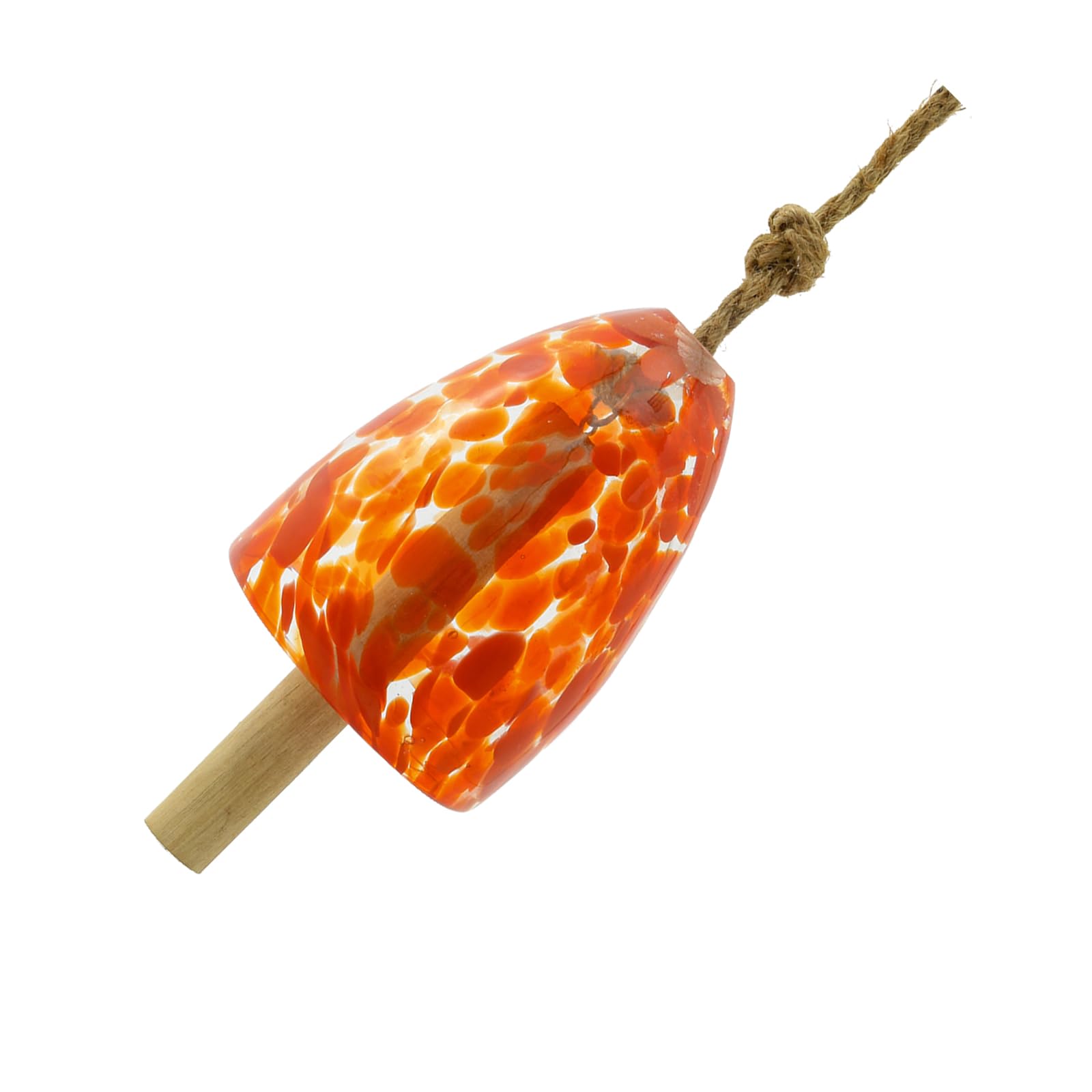 Handcrafted Artistic Wind Colorful Glass Hanging Ornament for Porch/Yard, Weather-Resistant Design & Gentle Tones Outdoor Hanging Glass Ornaments