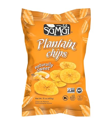 Miniatura 21 de SAMAI Pacific Sea Salt Plátano Chips de 1.2 onzas (paquete de 36) – Sin gluten, totalmente natural, sin OMG y Kosher