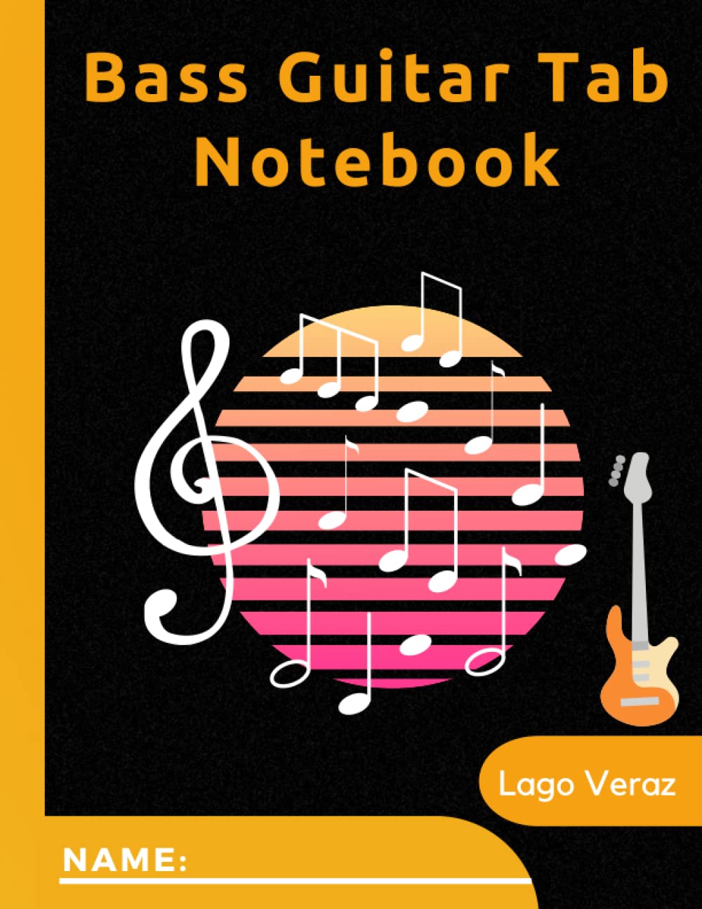 Bass Guitar Tab Notebook: Blank manuscript pages with TABs for 4 strings bass guitar