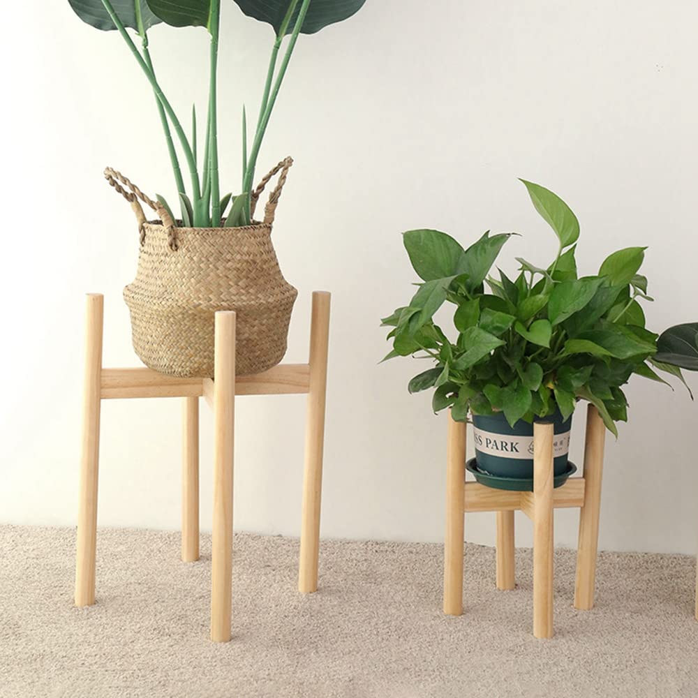 Supporto Per Piante In Bambù Corto – Base A Croce, Diametro Fino A 25 Cm, Stile Metà Secolo - 6