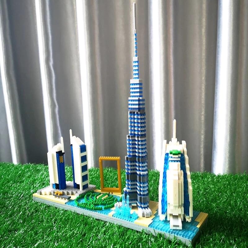 Image of Bestie toys Skylines Series Dubai Skyline Micro Building Blocks Set for Adult and Children Age of 14+ Assembly Construction 3D Toy Present Kit 3000+ pcs