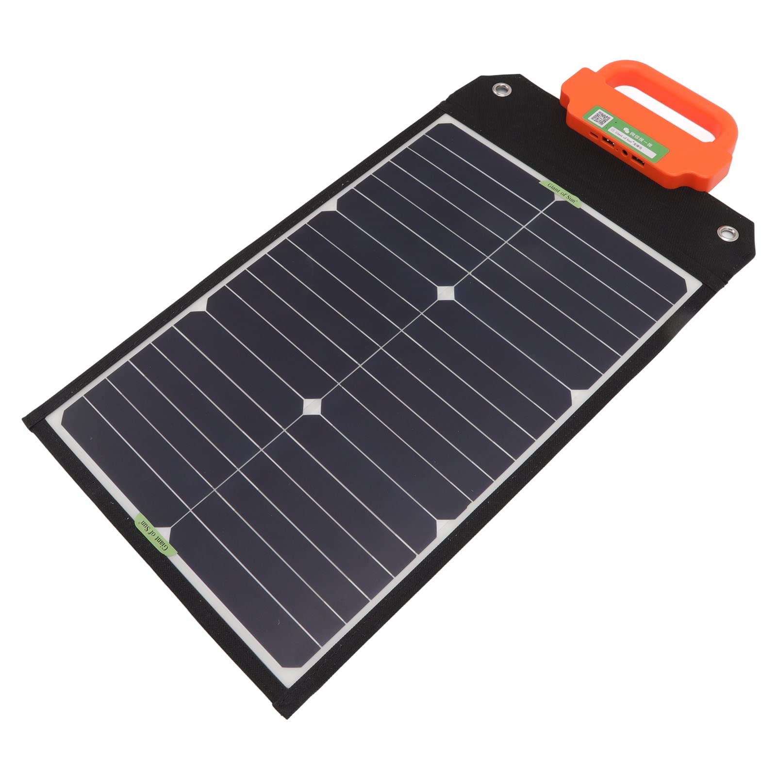 KUIDAMOS Chargeur Solaire Monocristallin 50W Portable avec Double Charge Rapide USB pour le Camping et les Activités de Plein Air