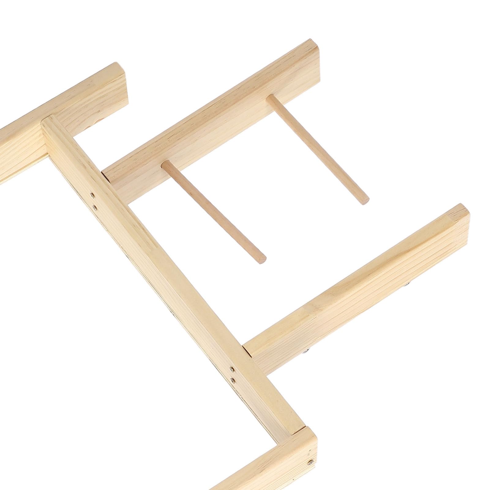 Rug Tufting Frame, DIY Craft Making Stainless Steel Oak Frame,Wooden Electric Area Rugs Wood Texture Easy Installation for Tapestry Sewing Gun Supplies T op Display Crafts Table