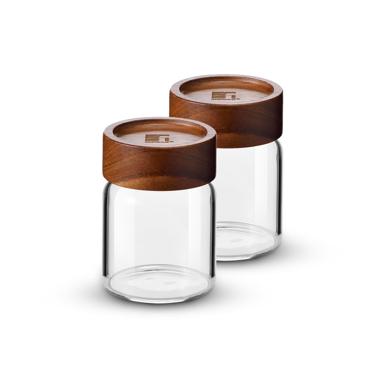 BERGNER Acadia Borosilicate 550ml Glass Jar with Solid Wood Lid, For Storing and Preserving Sugar, Flour, Tea, Coffee, Spices, Oats | Airtight Multipurpose Glass Container for Kitchen — Amazon image 16