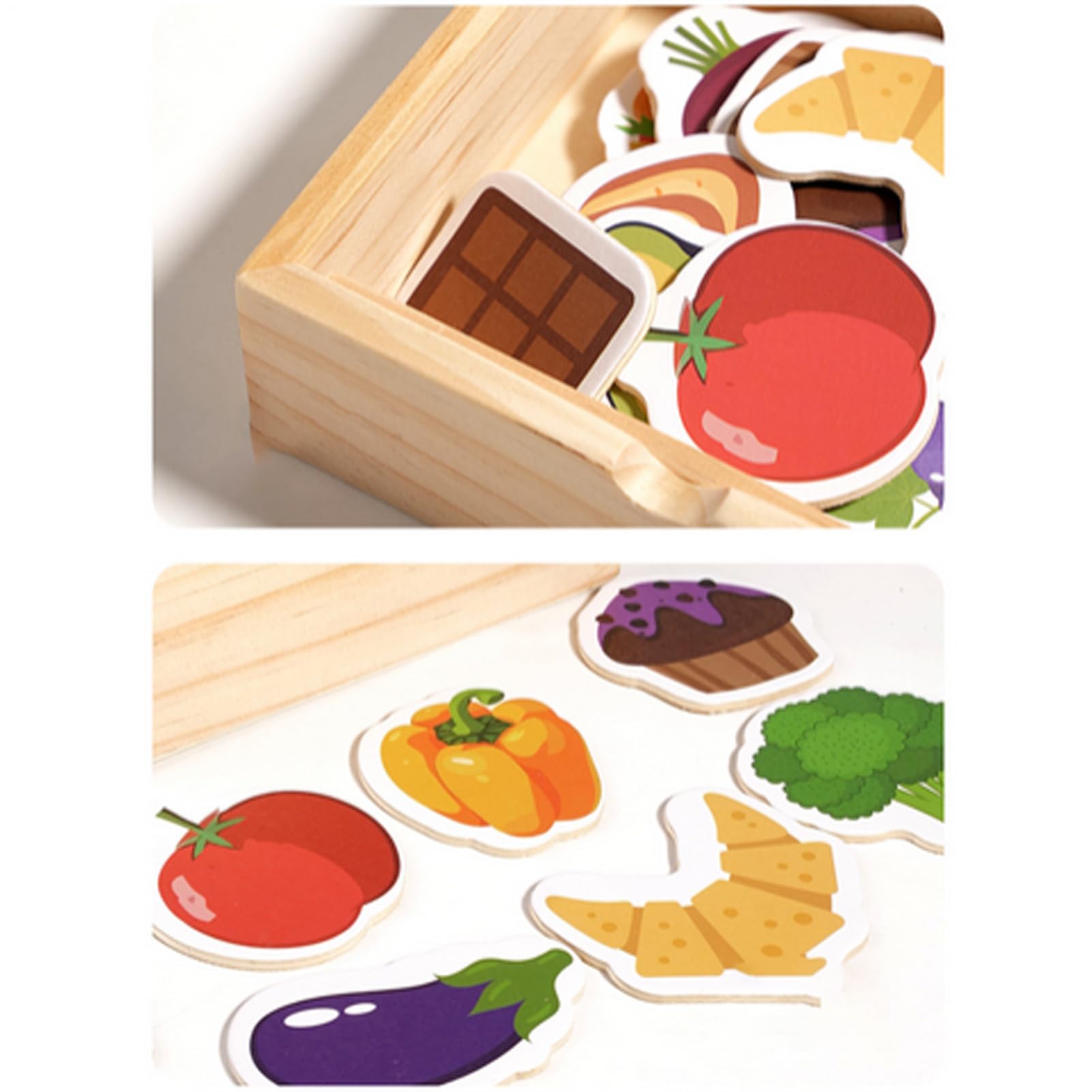 Giocattolo Alimentare per Bambini | Orso Gioco Simbolico per Sviluppo Motricità Fine | Set Alimentare In Legno Con Gioco Educativo Abilità Manuali per Compleanno, Infanzia e Casa