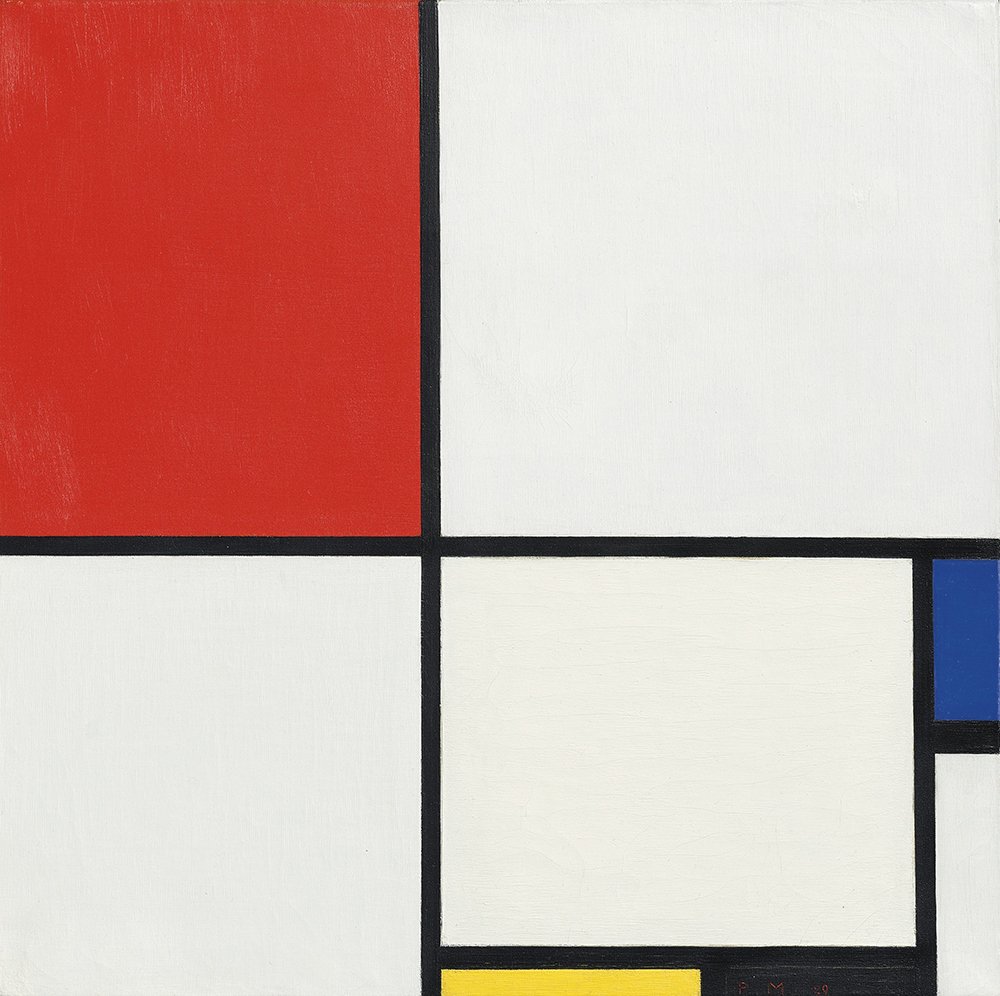 Affiche Piet Mondrian Composition III poster art abstrait géométrique medium