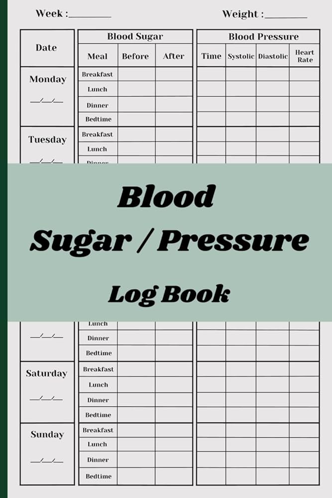 amazon-com-blood-sugar-pressure-log-book-blood-pressure-log-weekly-blood-sugar-and-pressure-record-over-104-weeks-2-years-to-record-size-6-x-9-in-book-heart-m-books for Blood Sugar Log Sheet Printable Free Amazon.com: Blood Sugar / Pressure Log Book: Blood Pressure Log / Weekly Blood Sugar and Pressure Record / Over 104 weeks - 2 years to record/ Size 6 x 9 in: Book Heart, M: Books for Blood Sugar Log Sheet Printable Free
