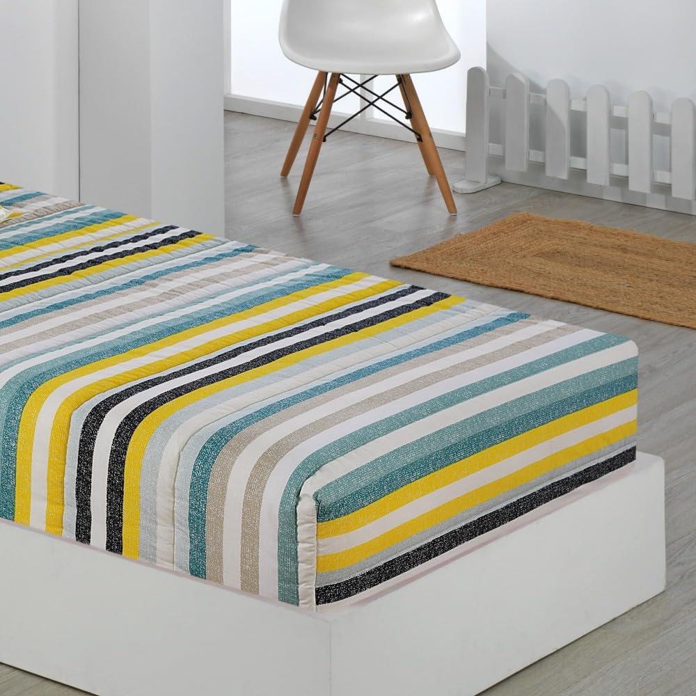 DHESTIA HOME Edredon Ajustable de 350gr para Cama 90 y Cama 105 Infantil Modelo Bari Color Único Talla Cama 90