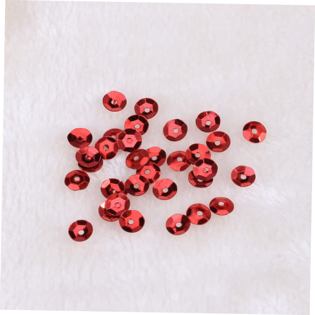 Lentejuelas Redondas Rojas de Pvc 6mm, 1000 Piezas