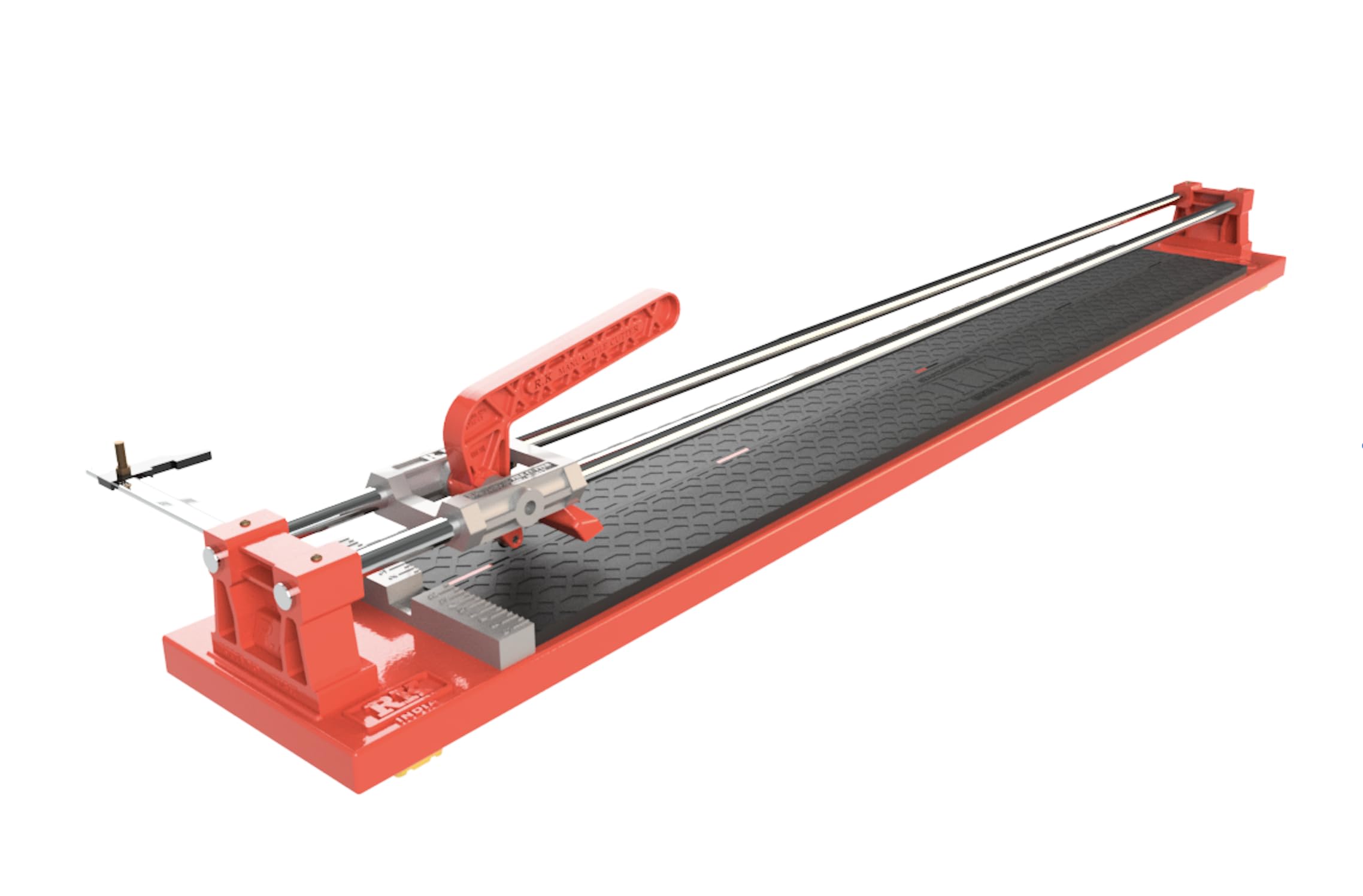 Rk Manual Tile Cutter, 1200mm/4 Feet, Double Rod Design, Steel Base, Chrome-Plated Guides-image-11