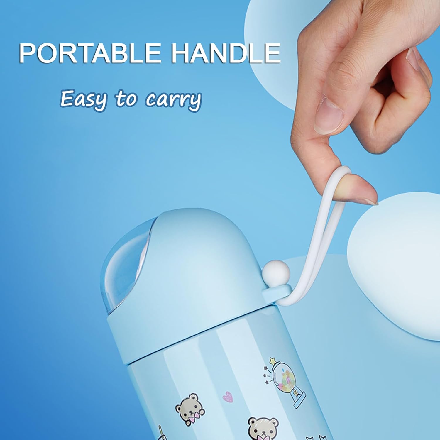 Anime Water Bottle Cute Water Bottle Stainless Steel Vacuum Insulated Coffee Mug Coffee Travel Mug for Hot Drinks - Image 5